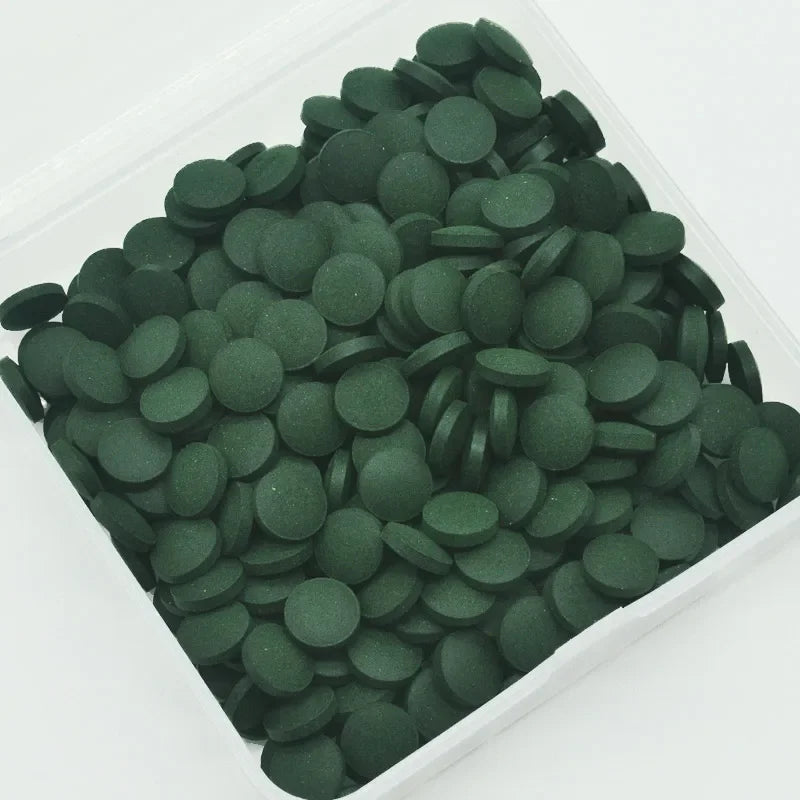 100-Pack Spirulina Tablets Fish & Shrimp Food – Nutrient-Rich Algae Pellets for Aquarium Fish, Crystal Red Shrimp