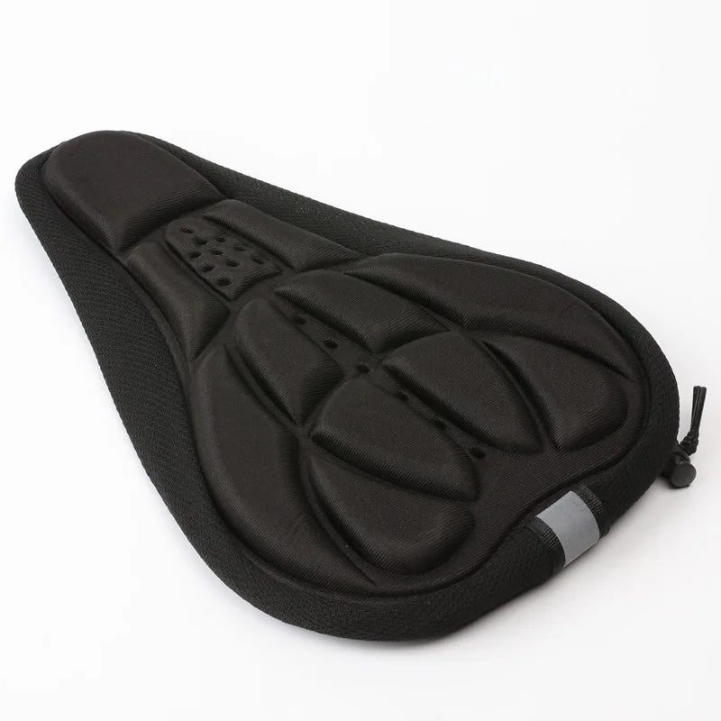 3D MTB Bike Saddle Cover 28 x 16 x 2 cm (11 x 6.3 x 0.8 in) — Breathable Foam & Gel Seat Cushion for Mountain & Road Bikes