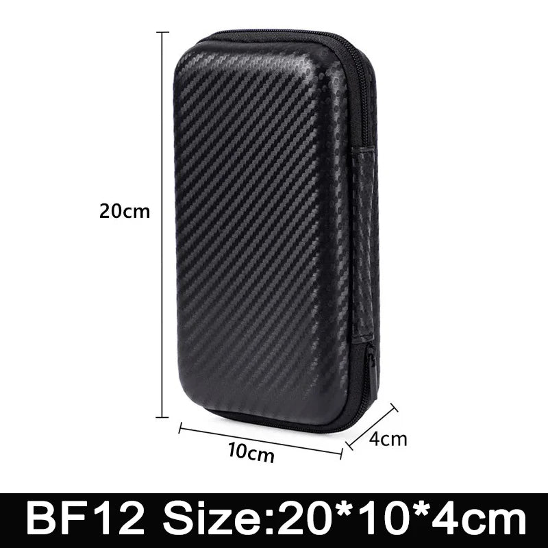 EVA Hard-Shell Earphone Case — Mini Portable Zipper Pouch & Cable Organizer for USB, Chargers, Memory Cards