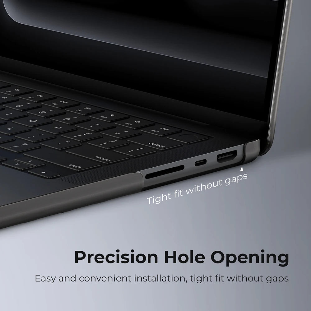 Ultra-Thin Matte Hard Shell Laptop Case for MacBook Air & Pro 13-inch 14-inch 15-inch 16-inch (33–41 cm) - Anti-Fingerprint Ventilated