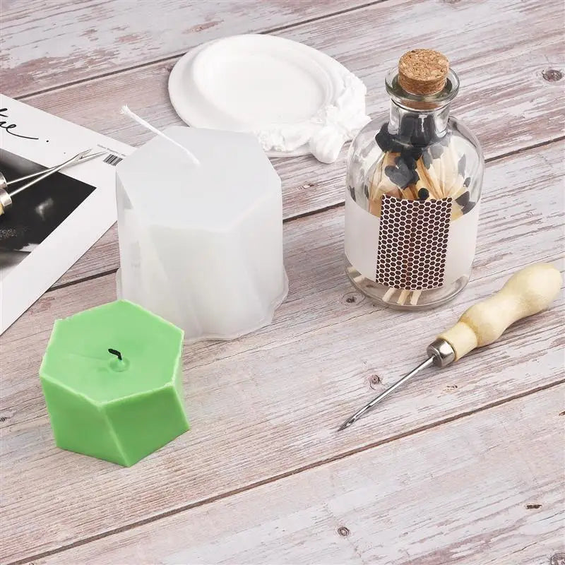 Round Hole Cone Punch Tool for DIY Silicone Mold Making - Hand Drill Awl and Candle Wick Punch