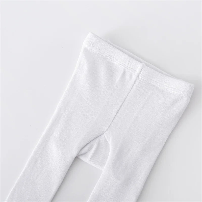 Baby Girl Cotton Knitted Tights Newborn & Toddler Pantyhose Casual White Black