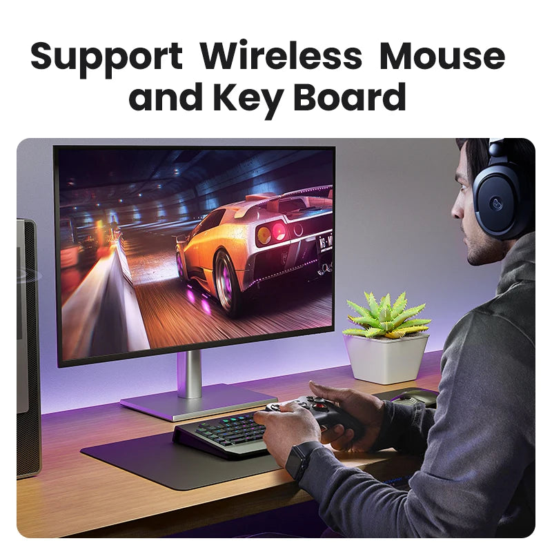 USB Bluetooth 6.0 Adapter Dongle for PC Windows 11/10/8.1 - Receiver & Transmitter for Keyboard & Mouse