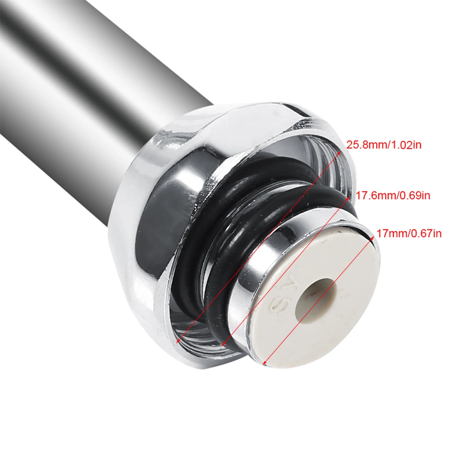 304 Stainless Steel 360° Swivel Spout Kitchen Faucet Pipe - Single Handle Connection