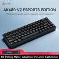 68‑Key 60% Magnetic Switch Mechanical Gaming Keyboard – Hot‑Swappable, 0.01mm Rapid Trigger, RGB Backlight, Wired USB