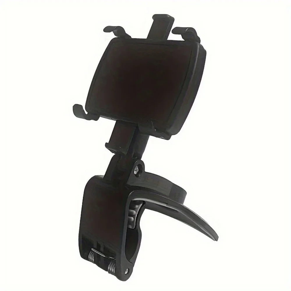 360° Rotating Universal Car Phone Mount – Dashboard & Rearview Clip Holder for 3–7 inch (7.6–17.8 cm) Smartphones