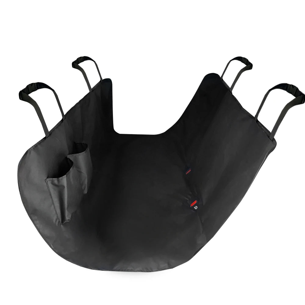 600D Oxford Waterproof Dog Car Seat Cover Hammock with Storage Pocket - Pet Travel Seat Protector