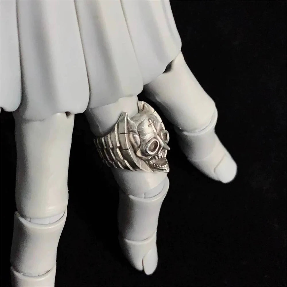Adjustable Diamond Is Unbreakable Killer Queen Cosplay Ring - Gothic Skeleton Opening Ring for Halloween & Parties