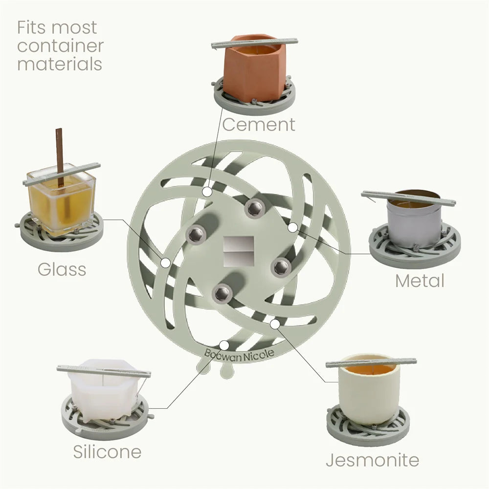 Quick Magnetic Candle Wick Centering Setter Pro with Wick Holder for Candle Making