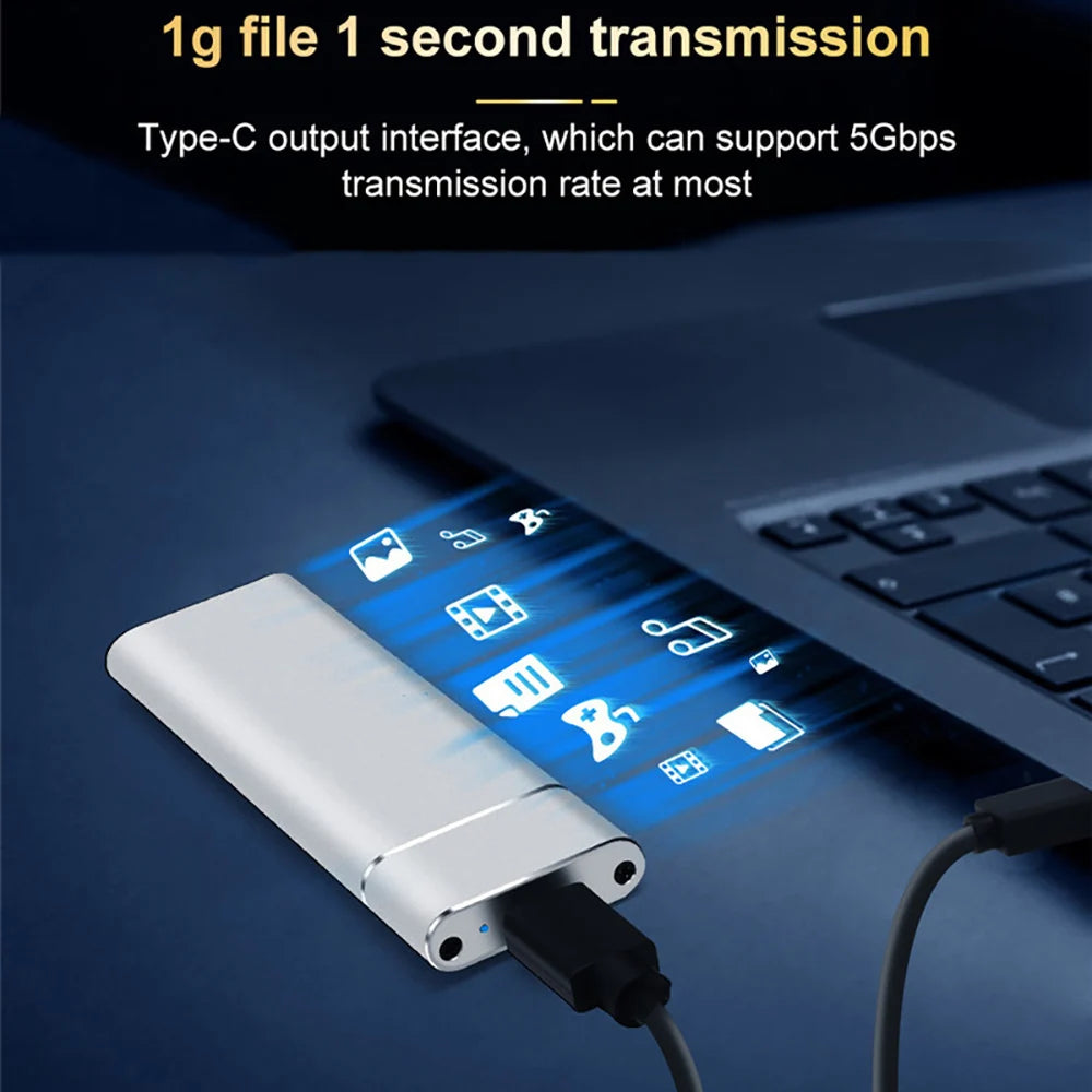 M.2 SSD Enclosure USB 3.1 Type-C - NVMe & SATA Dual-Protocol (2230/2242/2260/2280) 10Gbps External M.2 to USB-C Adapter