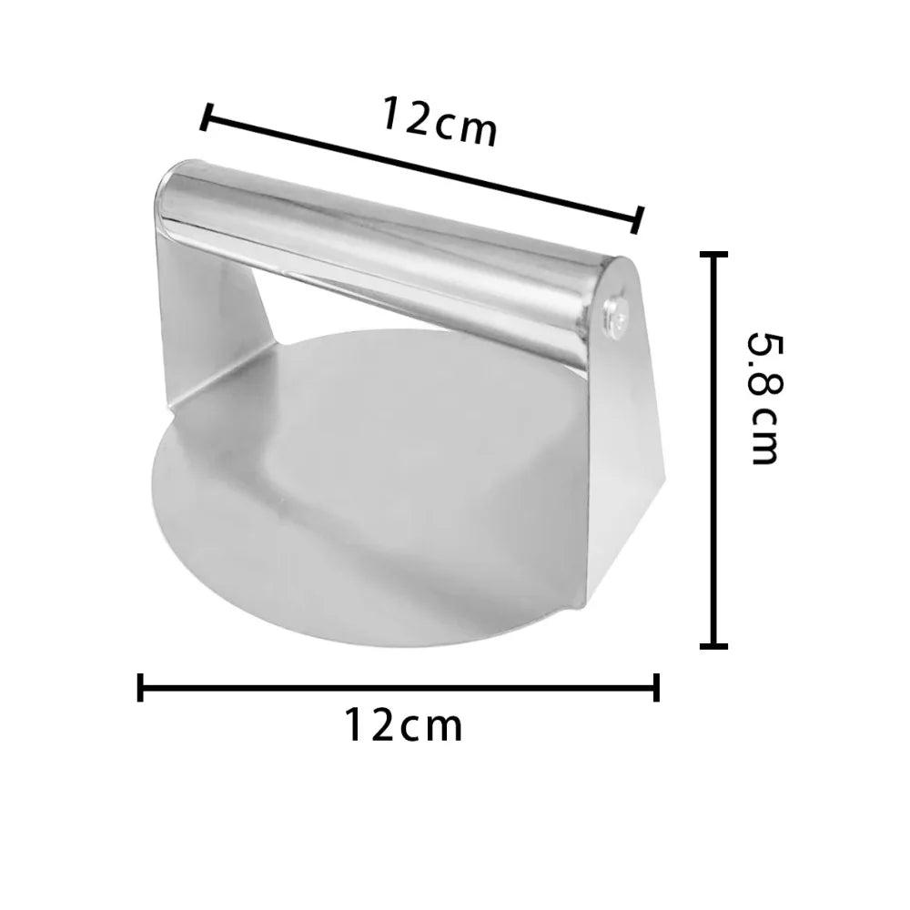 Stainless Steel Smash Burger Press – Heavy-Duty Non-Stick Patty Maker for Grill & BBQ