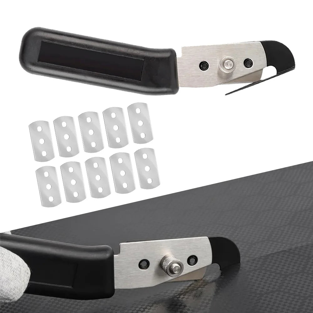 Vinyl Wrap Backing Cutter Knife – Hidden Double Blade Film Cutter for Car Tinting, Wallpaper & Decals