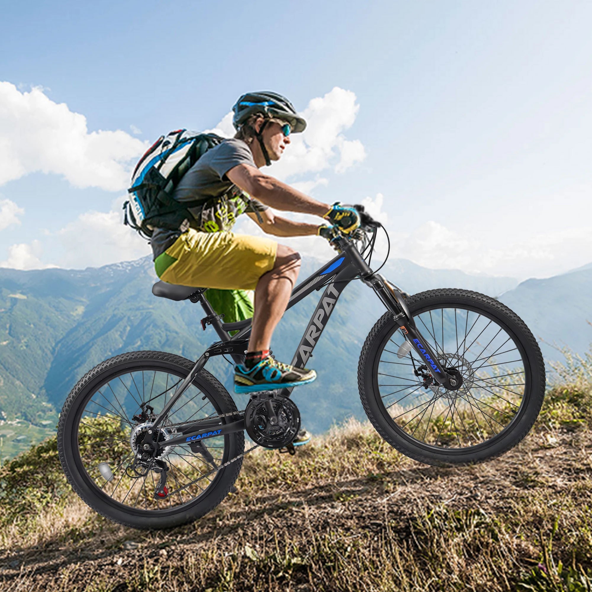Dual Full-Suspension Mountain Bike 24/26/27.5-Inch (61/66/69.9 cm) 21-Speed Disc Brakes Unisex