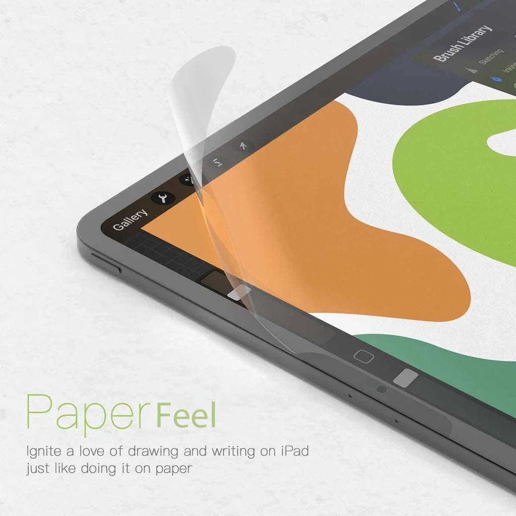 Paper-Feel Matte PET Screen Protector for iPad — 11-inch (27.9 cm) Anti-Glare Stylus-Friendly