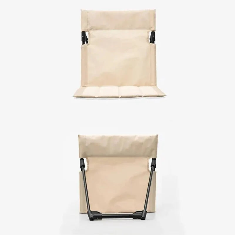 Portable Foldable Camping Backrest Cushion – Lightweight Ground Chair Support with Carry Bag, 51 x 24 cm (20.1 x 9.4 in)