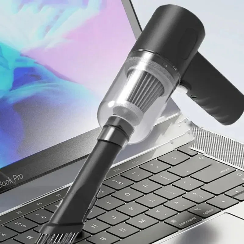 9000Pa Wireless Car & Home Handheld Vacuum – USB Rechargeable 1200mAh Portable Wet/Dry Mini Cleaner