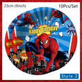 Spiderman Kids Birthday Party Supplies - Disposable Tableware Set with Plates, Cups, Napkins & Favor Bags