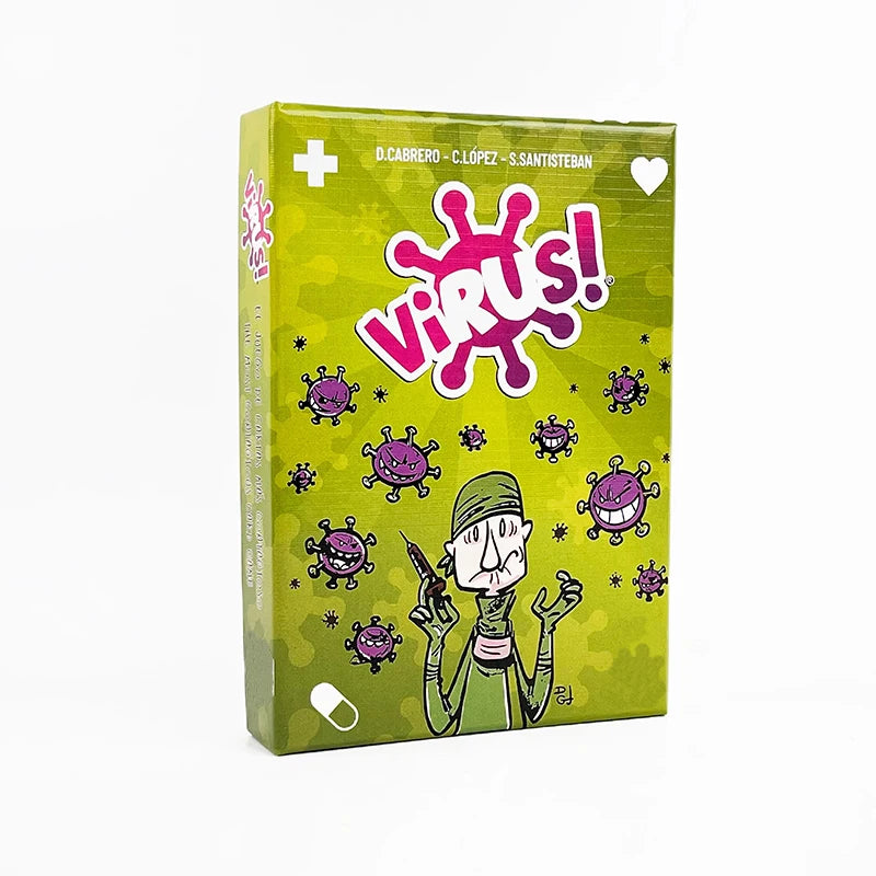 Virus 1-2-3 Board Game - Fast-Paced Family Party Card Game (Spanish & English)