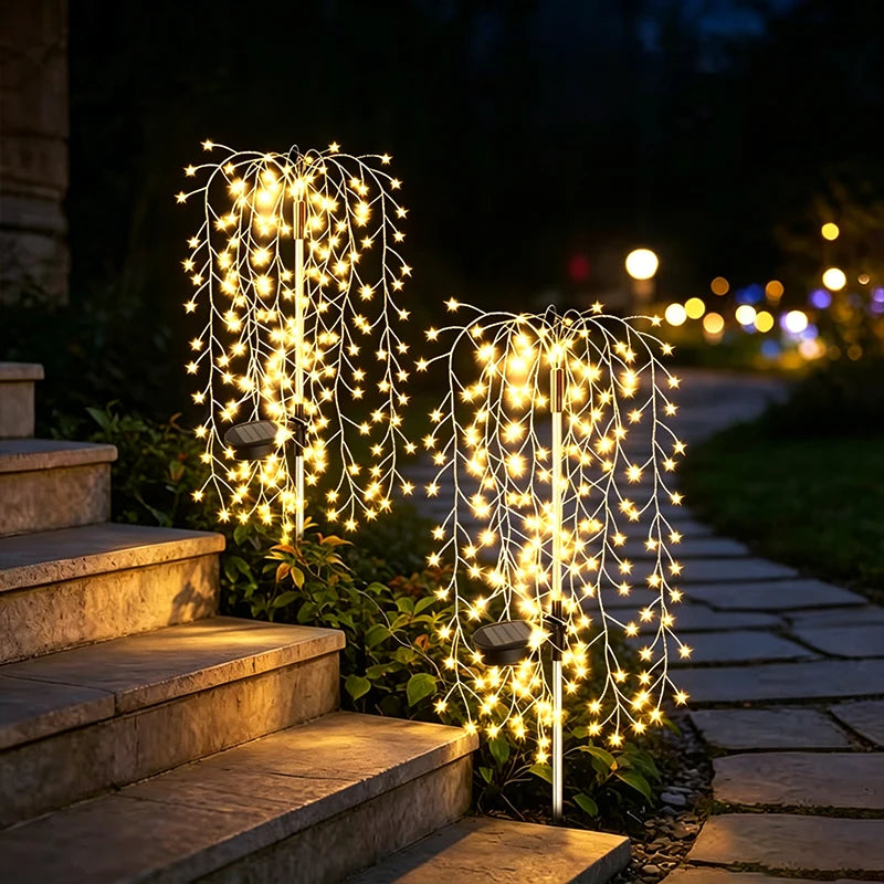 Firework Solar LED Garden Lights Waterproof Outdoor Fairy Lights for Patio, Pathway & Yard