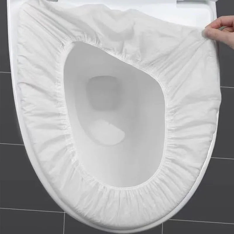 Disposable Waterproof Non-Woven Toilet Seat Covers - Single-Use Travel & Hotel Sanitary Seat Protectors