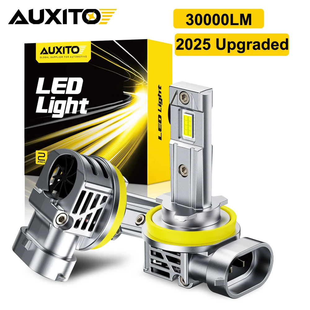 H11 H8 9005 9006 Turbo LED Headlight Bulbs Canbus No Error 30000LM 6500K White