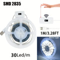 1M (3.3ft) USB LED Motion Sensor Night Light Strip – Warm White Dimmable Hand-Sweep TV Backlight & Kitchen Closet