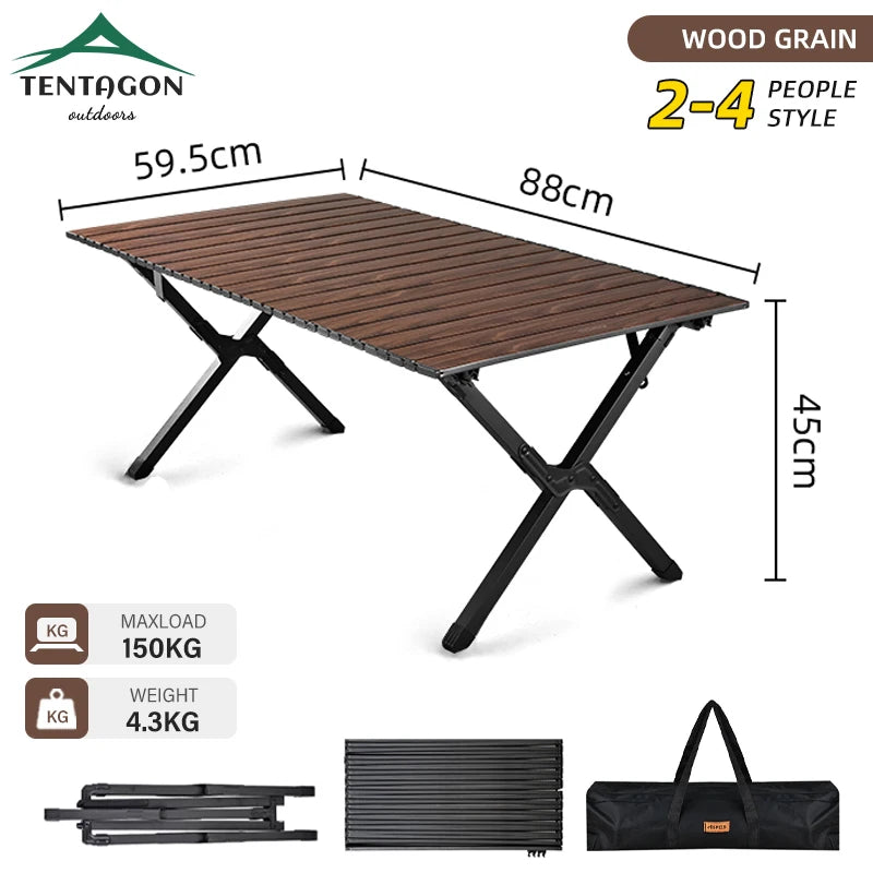 Portable Folding Camping Table – Lightweight Picnic & BBQ Side Table for Outdoor, RV, Tailgate