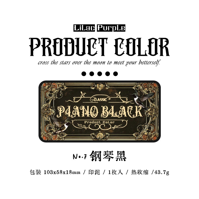Retro Gothic Ink Pad for DIY Crafts & Scrapbooking – for Rubber and Wooden Stamps, Paper Stationery