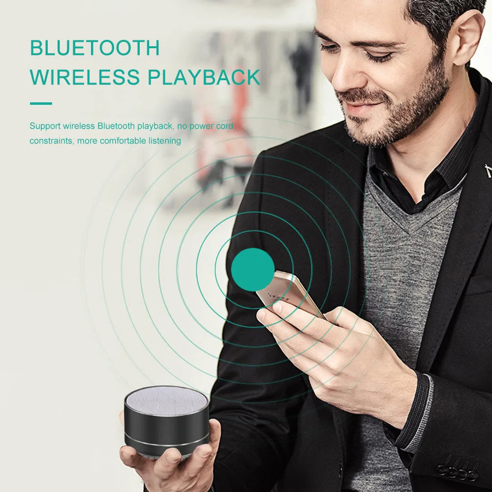 Portable Bluetooth 3D Stereo Speaker - Mini USB Subwoofer with Mic & SD Card Support