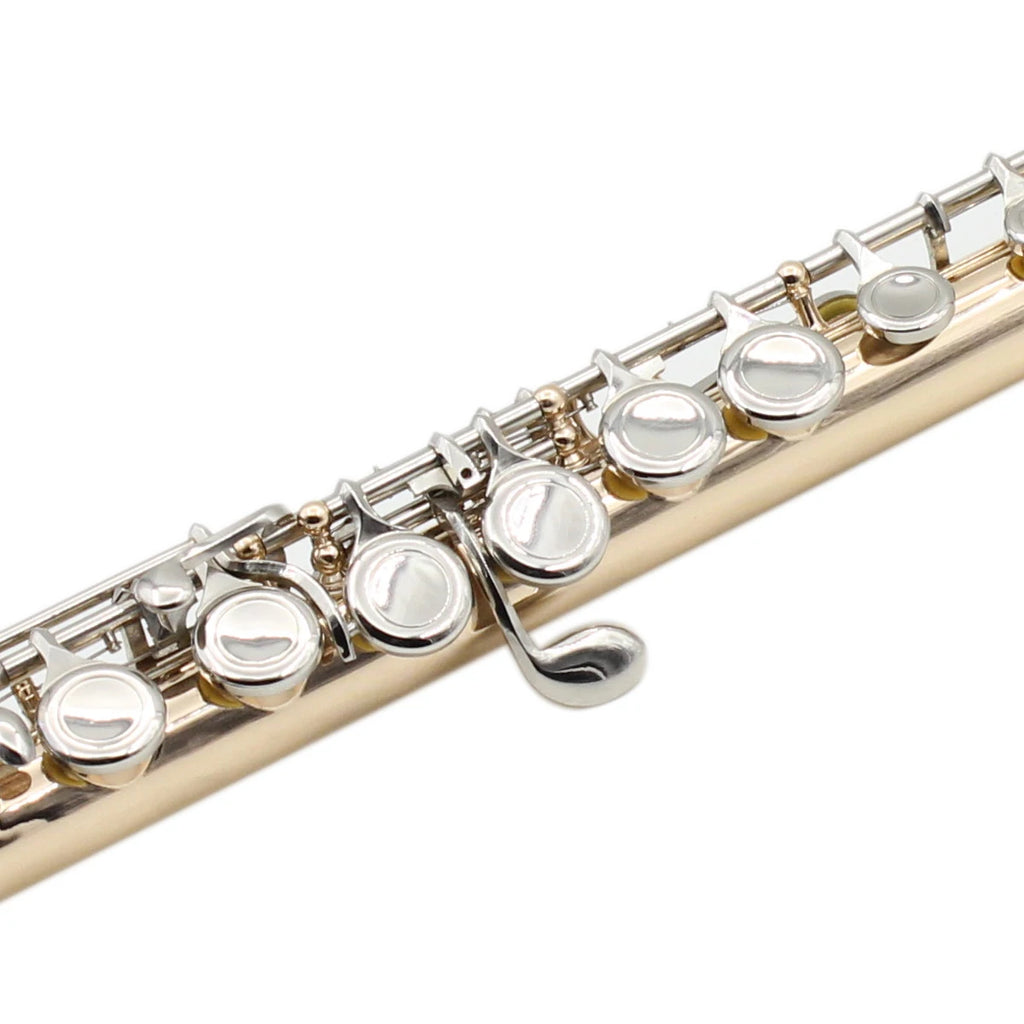 16-Key Closed-Hole C Flute with E Key - Silver-Plated Cupronickel Transverse Concert Flute