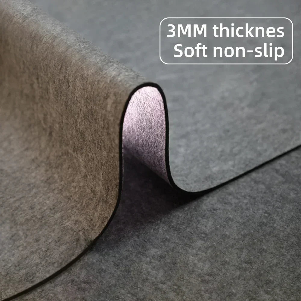 Large Wool Felt Desk Mat Non-Slip Mouse & Keyboard Pad, Office Laptop Cushion and Gaming Desk Protector