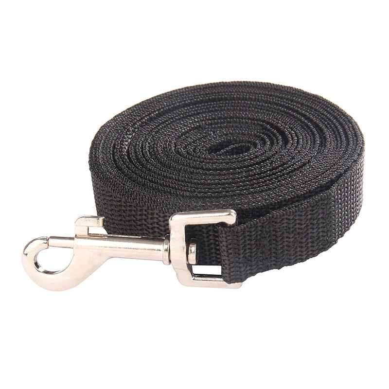 Long Nylon Dog Leash for Dogs & Cats – Strong Training Lead, Multiple Lengths 1.5m–50m (4.9–164 ft) for Walking, Hiking & Travel