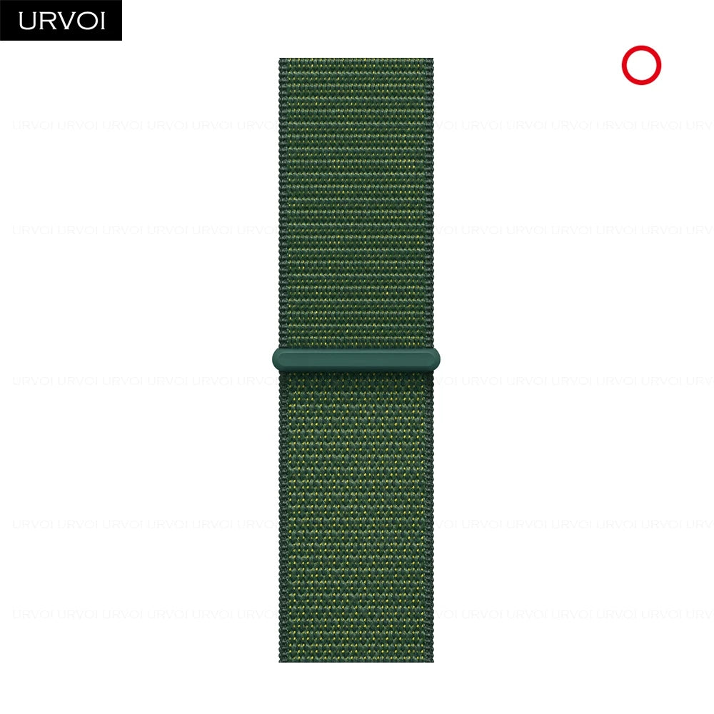 Nylon Sport Loop Band for Apple Watch — Breathable Hook & Loop Fastener — Fits 42/44/45/46/49mm