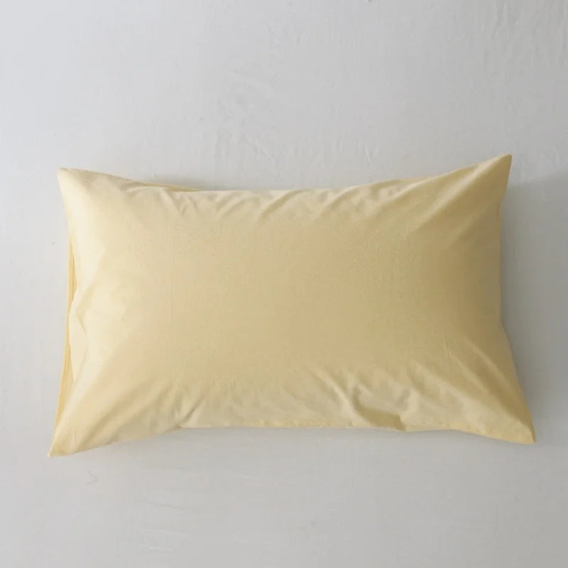 Washed Cotton Striped Pillowcase - 100% Cotton Envelope Pillow Cover, Breathable, 48 x 74 cm (19 x 29 in) - Single