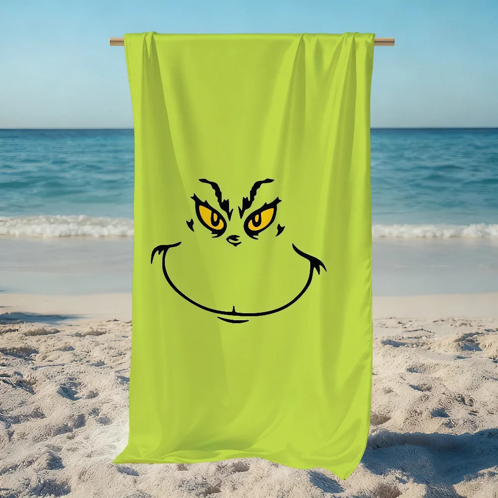 Anime Microfiber Beach Towel - Quick-Drying Soft Towel for Travel, Fitness, Sauna & Camping (Multiple Sizes)