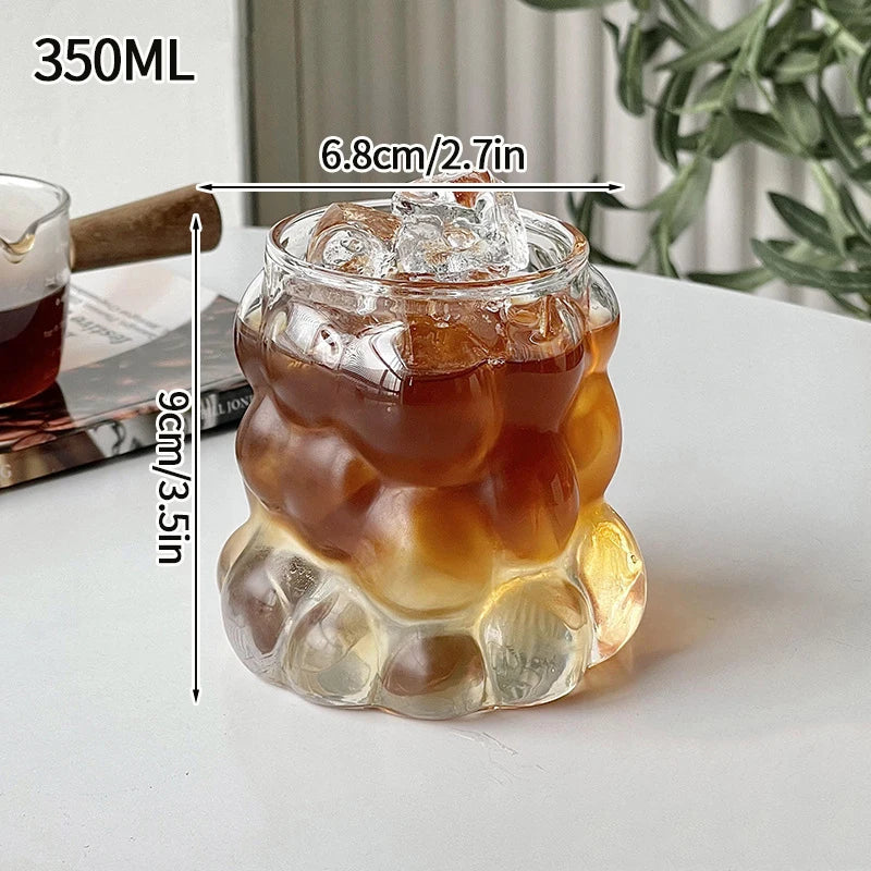 Aesthetic Glass Tumbler 865ml (29.2oz) — Iced Coffee, Latte, Water & Cocktail Cup