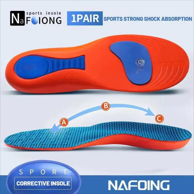 Arch Support Orthopedic Insoles for Men & Women - Shock Absorption Anti-Slip EVA Sports Shoe Inserts (2-Pack/4-Pack)