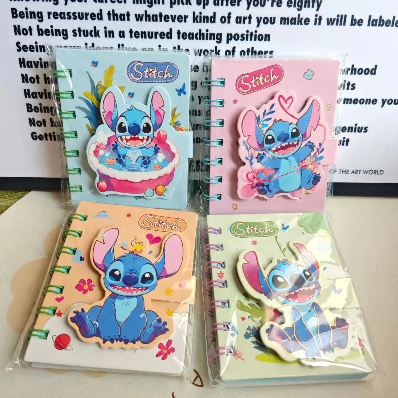 Stitch Cartoon Spiral Notebook - Cute Coil Diary for School, Office & Kids Holiday Gift