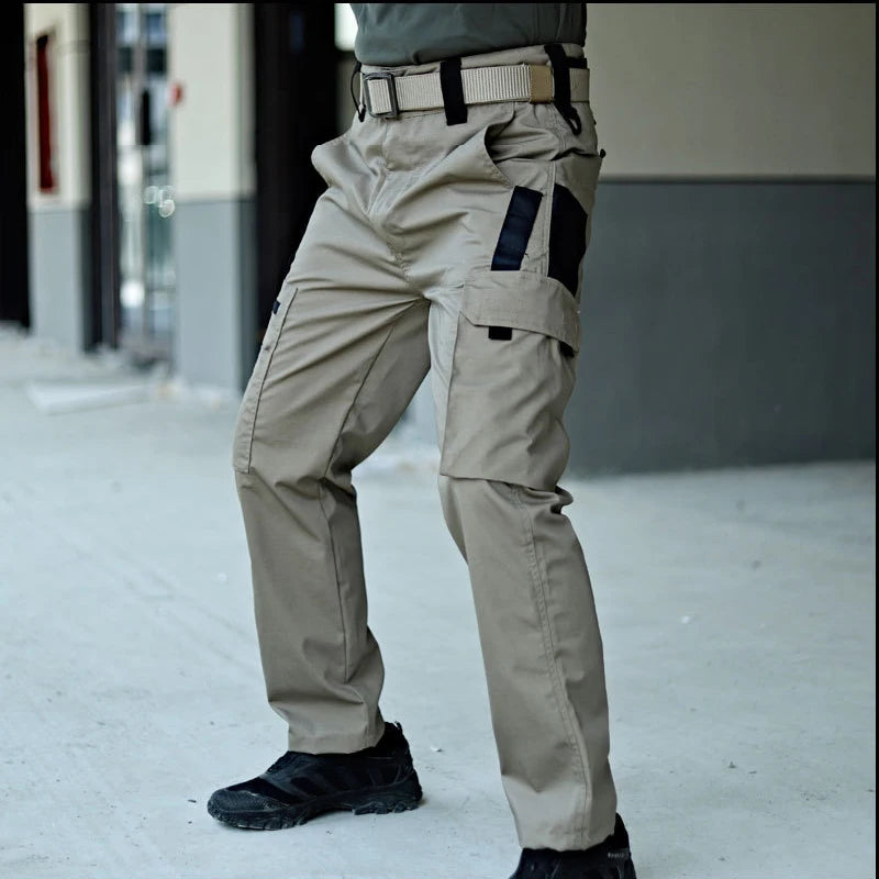 Tactical Cargo Pants for Men – Multi-Pocket Waterproof Work & Hiking Trousers