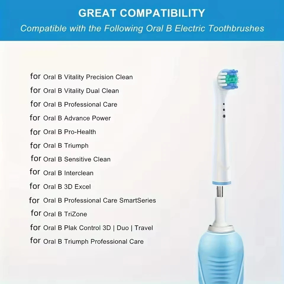 Replacement Electric Toothbrush Heads – 4/12/16 Pack, Fits Most Round-Head Rechargeable Toothbrushes