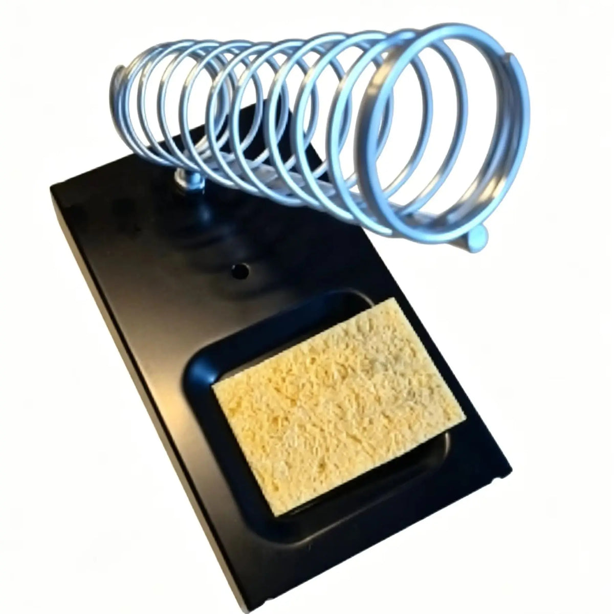 Portable Metal Soldering Iron Stand with Cleaning Sponge – Stable Holder & Tin Rest for Electronics Repair