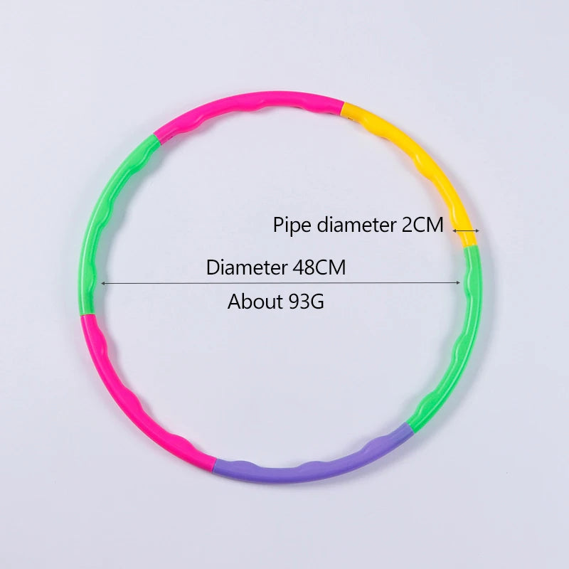 Adjustable Removable Hula Hoop for Kids – Portable Plastic Waist Training & Fitness Ring