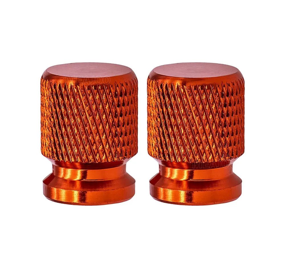 Aluminum Tire Valve Stem Caps 16 x 12mm (0.63 x 0.47 in) Universal 8mm Thread - Metal Valve Caps for Car Bike SUV Truck