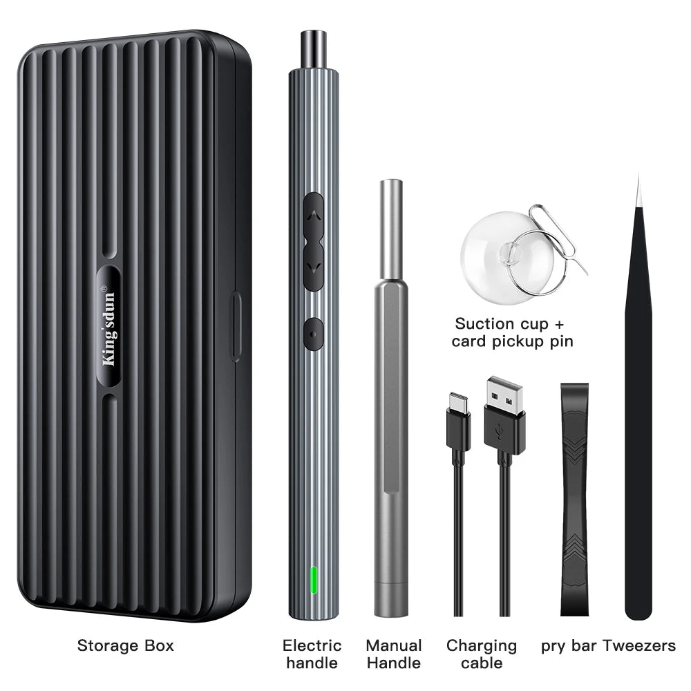 58-in-1 Rechargeable Cordless Precision Screwdriver Kit for Phone & Watch Repair