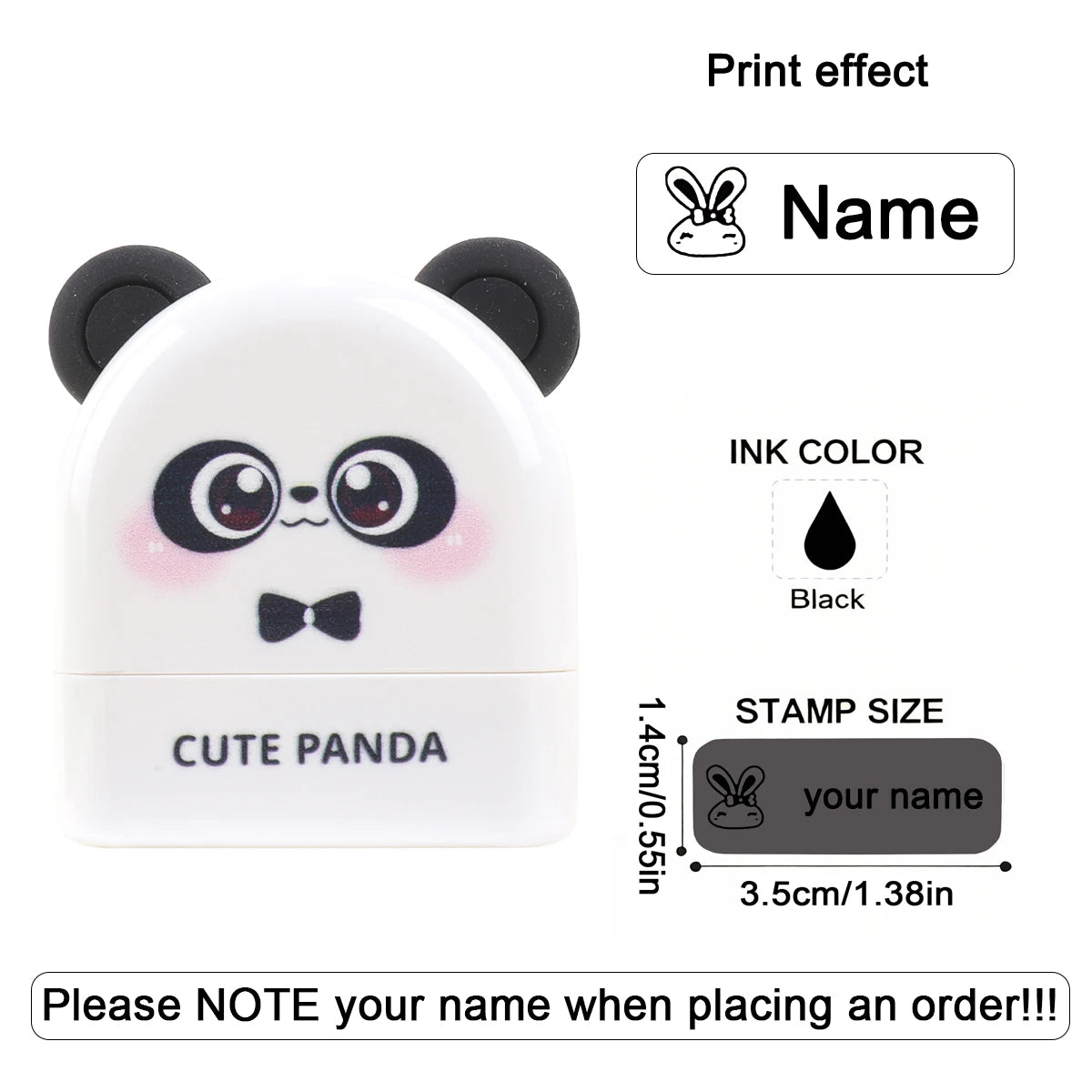 Personalized Waterproof Name Stamp for Kids – Self-Inking Clothing & School Bag Labels