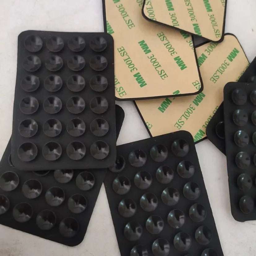 Silicone 24-Suction Phone Holder Mat Square Suction Cup Back Sticker Anti-Slip Wall Mount
