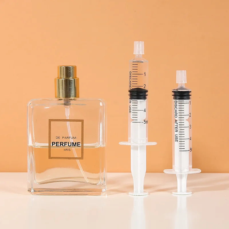 10-Pack Disposable Plastic Syringes No Needle 5ml/10ml/20ml Liquid Measuring for Lab & Small Pet Feeding