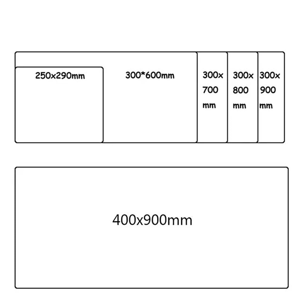 XXL Anime Gaming Mouse Pad 900 x 400 mm (35.4 x 15.7 in) Extended Desk Mat for Keyboard & Mouse