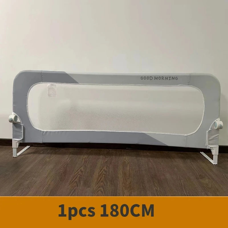 Foldable Baby Bed Rail Guard – Anti-Fall Safety Barrier for Infants & Kids, 150/180/200 x 70 cm (59/71/79 x 27.6 in)