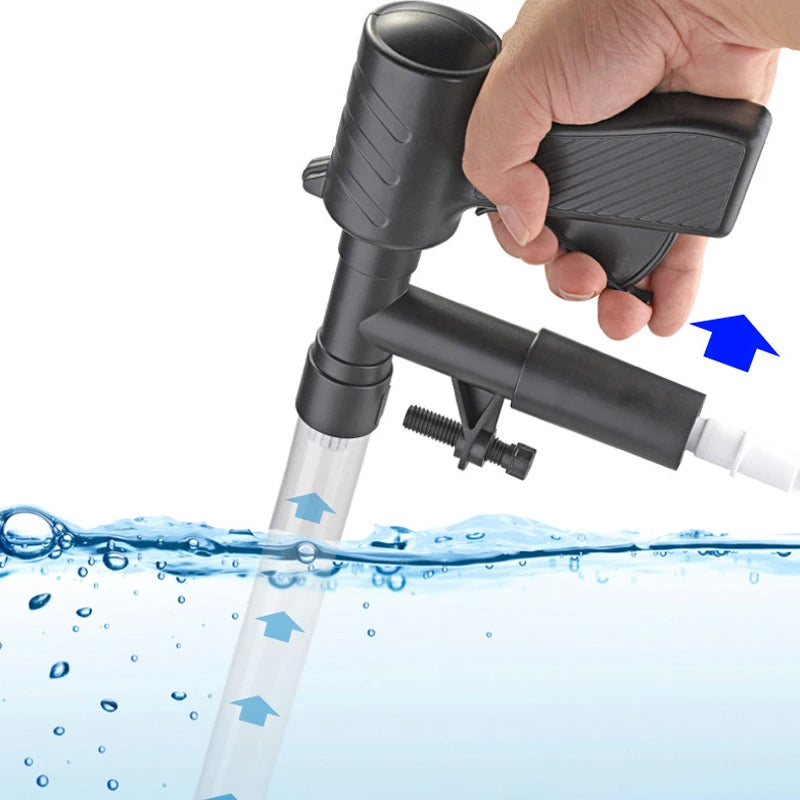 Manual Aquarium Gravel Vacuum Siphon Pump for Water Changes – Sand & Gravel Cleaner with 2m (6.6 ft) Hose